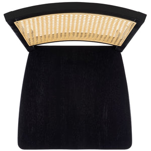 Safavieh Margo Dining Chair Black / White Washed Wood DCH1012F-SET2