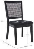 Safavieh Margo Dining Chair Black / Black Wood DCH1012G-SET2