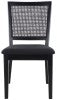 Safavieh Margo Dining Chair Black / Black Wood DCH1012G-SET2