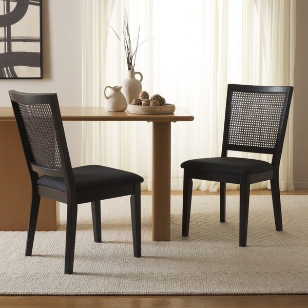 Safavieh Margo Dining Chair Black / Black Wood DCH1012G-SET2