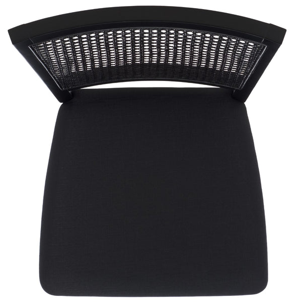 Safavieh Margo Dining Chair Black / Black Wood DCH1012G-SET2