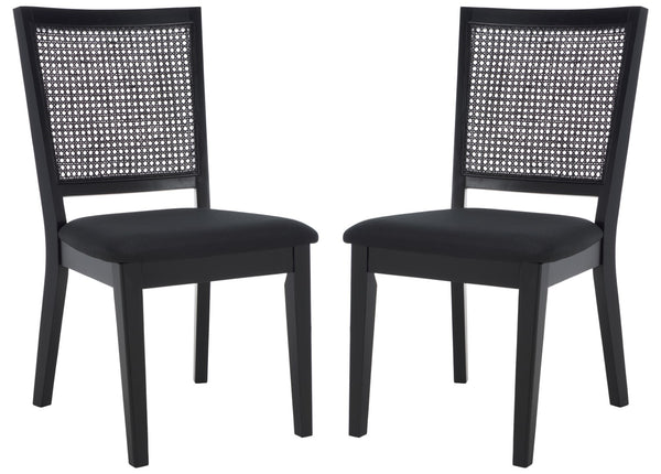 Safavieh Margo Dining Chair Black / Black Wood DCH1012G-SET2