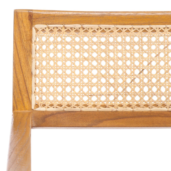 Safavieh Cire Rattan Dining Chair - Stylish Teak Frame With Comfortable Ergonomic Design For Any Space DCH1016A