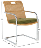 Safavieh Malou Rattan Dining Chair Olive / Natural DCH1100A