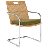 Safavieh Malou Rattan Dining Chair Olive / Natural DCH1100A