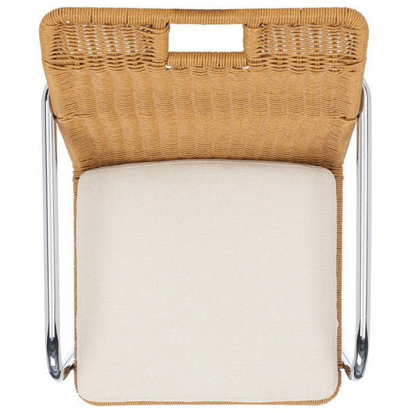 Safavieh Malou Rattan Dining Chair Cream / Natural DCH1100B