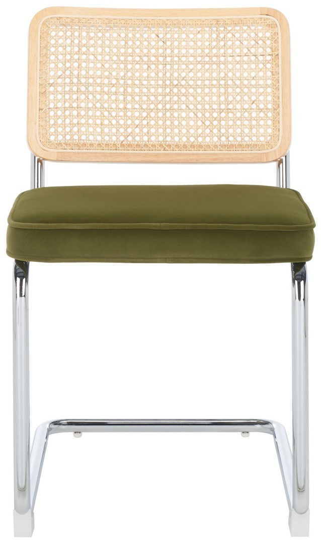 Safavieh Coralia Dining Chair - Set of 2 Olive / Natural DCH1101A-SET2