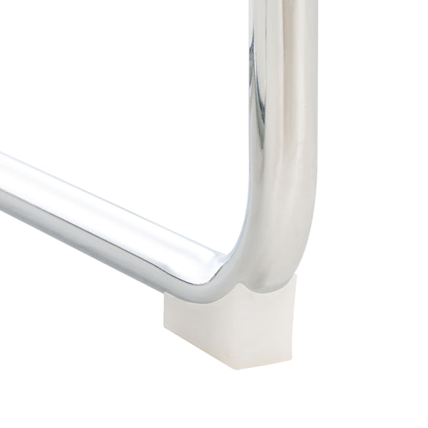 Safavieh Coralia Dining Chair Cognac / Natural/Chrome 18.5" x 22.6" x 32.7"