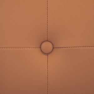 Safavieh Coralia Dining Arm Chair Cognac / Natural / Chrome 25.6" x 21.7" x 33.7"