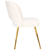 Safavieh Aspyn Dining Chair Cream / Brushed Gold 19.3" x 21.3" x 33"