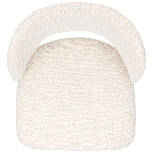 Safavieh Aspyn Dining Chair Cream / Brushed Gold 19.3" x 21.3" x 33"