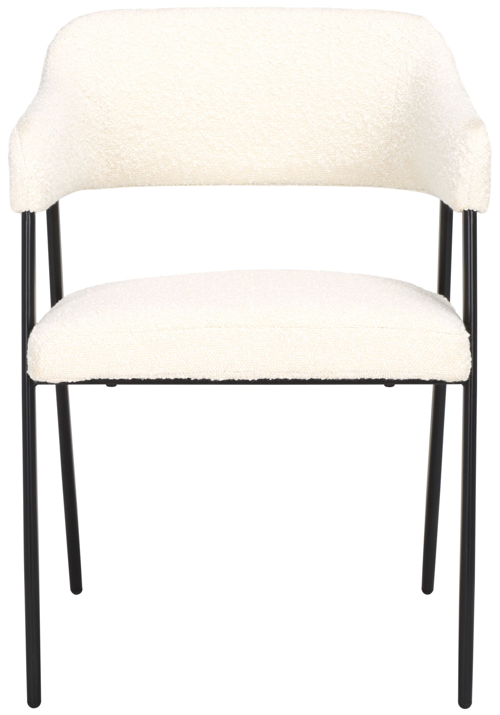 Safavieh Naoko Dining Chair White / Black 21.7" x 22" x 30.7"