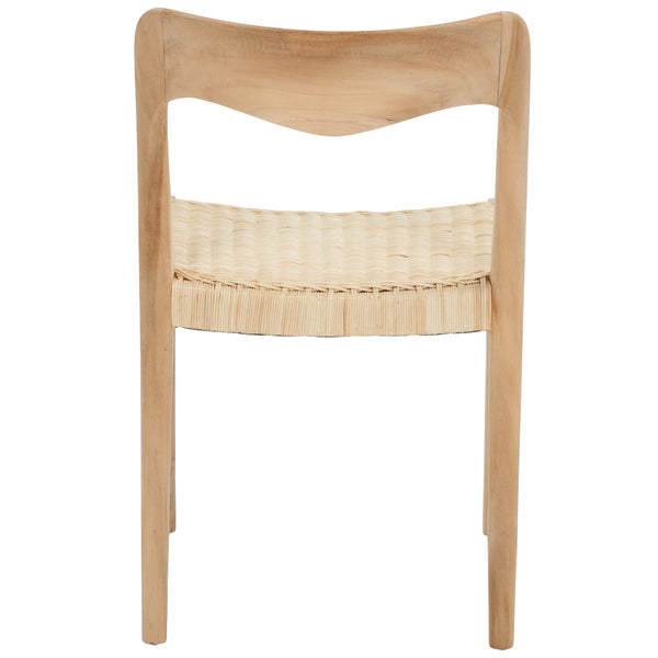 Safavieh Sezia Wicker Dining Chair XII23 Natural Wood DCH1204A