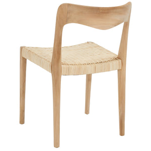 Safavieh Sezia Wicker Dining Chair XII23 Natural Wood DCH1204A