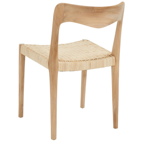 Safavieh Sezia Wicker Dining Chair XII23 Natural Wood DCH1204A
