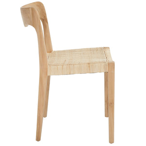 Safavieh Sezia Wicker Dining Chair XII23 Natural Wood DCH1204A
