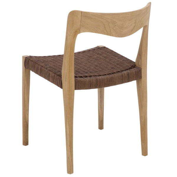 Safavieh Sezja Wicker Dining Chair with Victorian Scrollwork and Warm Honey Toned Woven Seat Natural / Honey DCH1204B