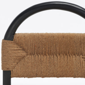 Safavieh Ottilie Dining Chair XII23 Black / Natural Wood DCH1206A