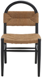 Safavieh Ottilie Dining Chair XII23 Black / Natural Wood DCH1206A