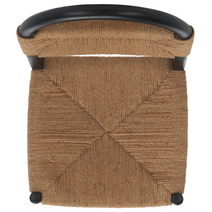 Safavieh Ottilie Dining Chair XII23 Black / Natural Wood DCH1206A