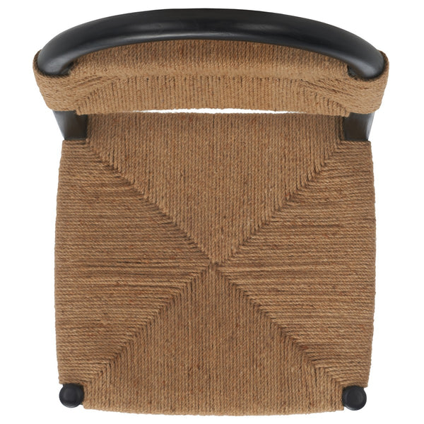 Safavieh Ottilie Dining Chair XII23 Black / Natural Wood DCH1206A