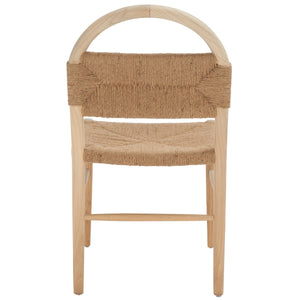 Safavieh Ottilie Dining Chair XII23 Natural Sungkai / Natural Jute Rope Wood DCH1206C