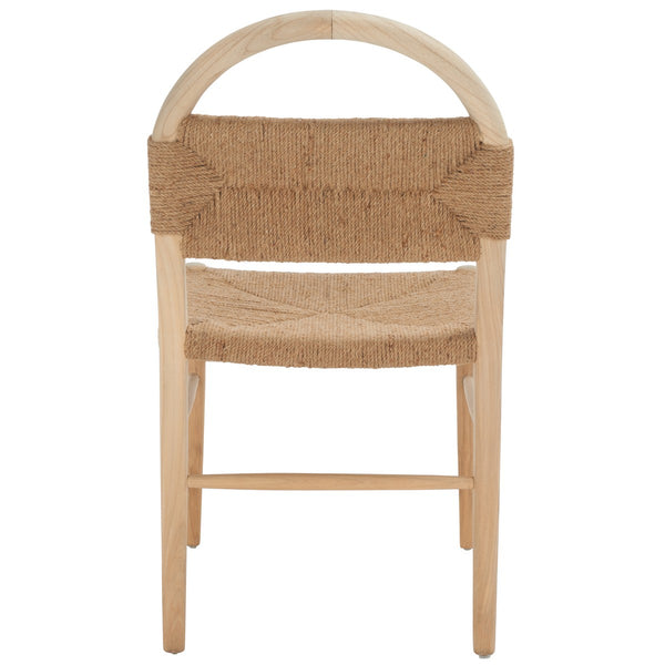 Safavieh Ottilie Dining Chair XII23 Natural Sungkai / Natural Jute Rope Wood DCH1206C