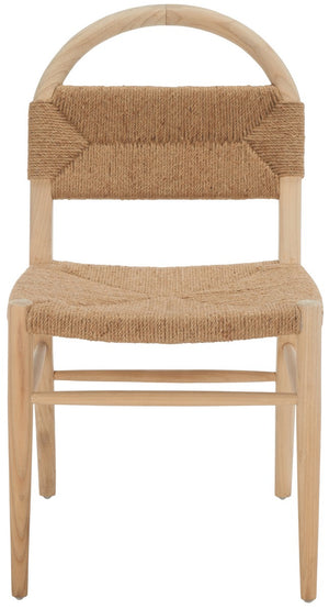 Safavieh Ottilie Dining Chair XII23 Natural Sungkai / Natural Jute Rope Wood DCH1206C
