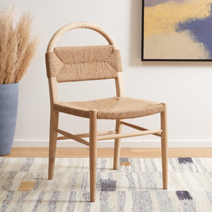 Safavieh Ottilie Dining Chair XII23 Natural Sungkai / Natural Jute Rope Wood DCH1206C