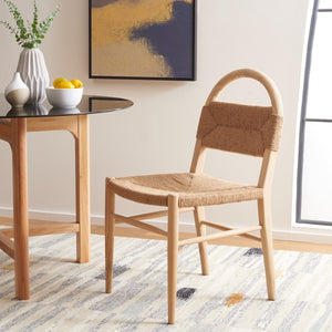 Safavieh Ottilie Dining Chair XII23 Natural Sungkai / Natural Jute Rope Wood DCH1206C