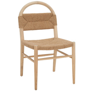 Safavieh Ottilie Dining Chair XII23 Natural Sungkai / Natural Jute Rope Wood DCH1206C