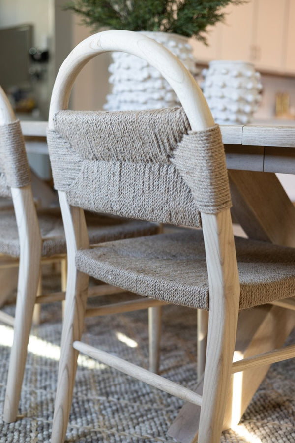 Safavieh Ottilie Dining Chair - Coastal Charm Meets Contemporary Style For Elegant Dining Experiences Natural Sungkai / Natural Jute Rope DCH1206C
