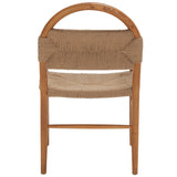 Safavieh Farley Dining Chair XII23 Brown Sungkai / Natural Jute Rope Wood DCH1207B