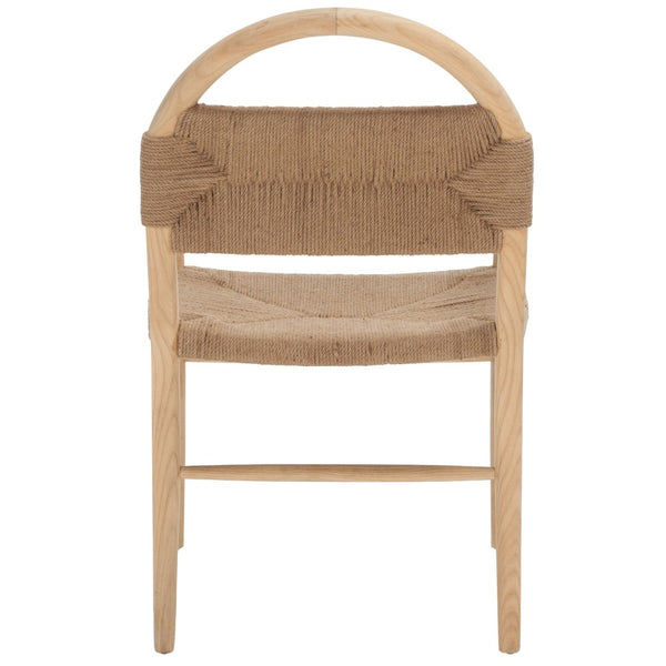 Safavieh Farley Dining Chair - Coastal Charm With Modern Elegance, Ergonomic Support & Sleek Design For Any Space Natural Sungkai / Natural Jute Rope DCH1207C