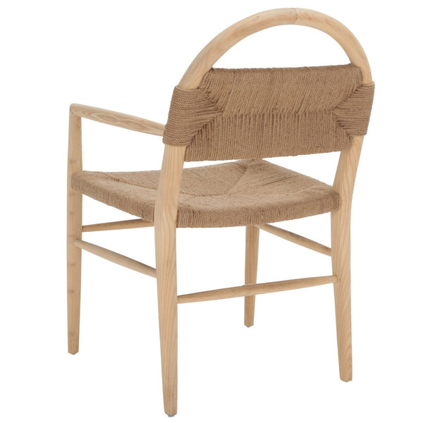 Safavieh Farley Dining Chair - Coastal Charm With Modern Elegance, Ergonomic Support & Sleek Design For Any Space Natural Sungkai / Natural Jute Rope DCH1207C