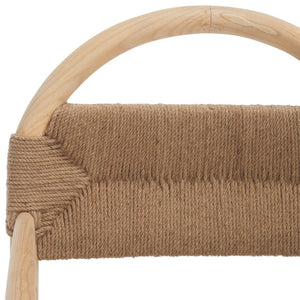 Safavieh Farley Dining Chair - Coastal Charm With Modern Elegance, Ergonomic Support & Sleek Design For Any Space Natural Sungkai / Natural Jute Rope DCH1207C