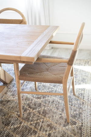 Safavieh Farley Dining Chair - Coastal Charm With Modern Elegance, Ergonomic Support & Sleek Design For Any Space Natural Sungkai / Natural Jute Rope DCH1207C