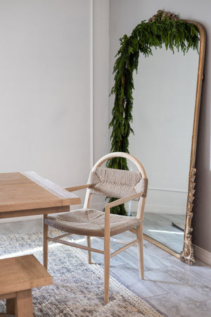 Safavieh Farley Dining Chair - Coastal Charm With Modern Elegance, Ergonomic Support & Sleek Design For Any Space Natural Sungkai / Natural Jute Rope DCH1207C