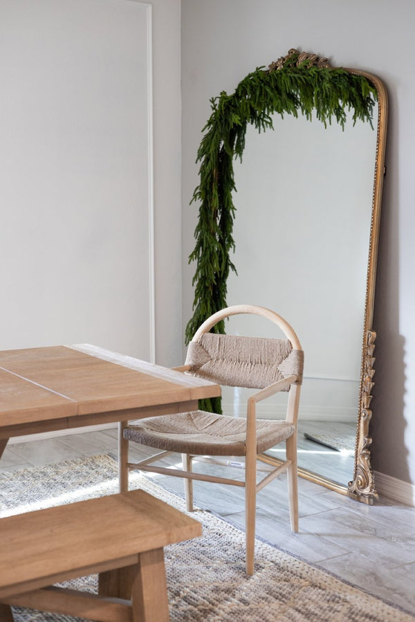 Safavieh Farley Dining Chair - Coastal Charm With Modern Elegance, Ergonomic Support & Sleek Design For Any Space Natural Sungkai / Natural Jute Rope DCH1207C
