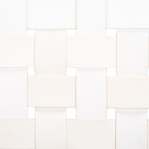 Safavieh Sorrento Dining Chair - Modern Teak Frame With Woven Leather Bands For Stylish Coastal Dining Spaces White / Natural DCH1208A