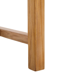 Safavieh Sorrento Dining Chair - Modern Teak Frame With Woven Leather Bands For Stylish Coastal Dining Spaces Light Honey / Natural DCH1208D