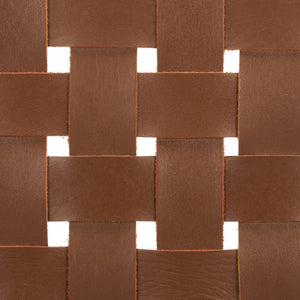 Safavieh Sorrento Dining Chair - Modern Teak Frame With Woven Leather Bands For Stylish Coastal Dining Spaces Light Honey / Natural DCH1208D