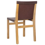 Safavieh Arian Dining Chair Cognac / Natural 18.5" x 22.8" x 34.1"