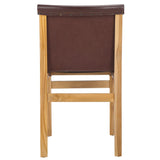 Safavieh Arian Dining Chair Cognac / Natural 18.5" x 22.8" x 34.1"