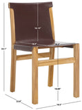 Safavieh Arian Dining Chair Cognac / Natural 18.5" x 22.8" x 34.1"