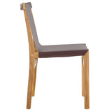 Safavieh Arian Dining Chair Cognac / Natural 18.5" x 22.8" x 34.1"