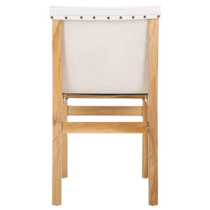 Safavieh Arian Dining Chair White / Natural 18.5" x 22.8" x 34.1"