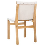 Safavieh Arian Dining Chair White / Natural 18.5" x 22.8" x 34.1"