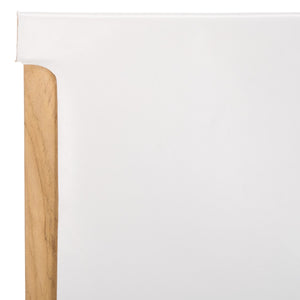 Safavieh Arian Dining Chair White / Natural 18.5" x 22.8" x 34.1"