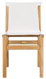 Safavieh Arian Dining Chair White / Natural 18.5" x 22.8" x 34.1"